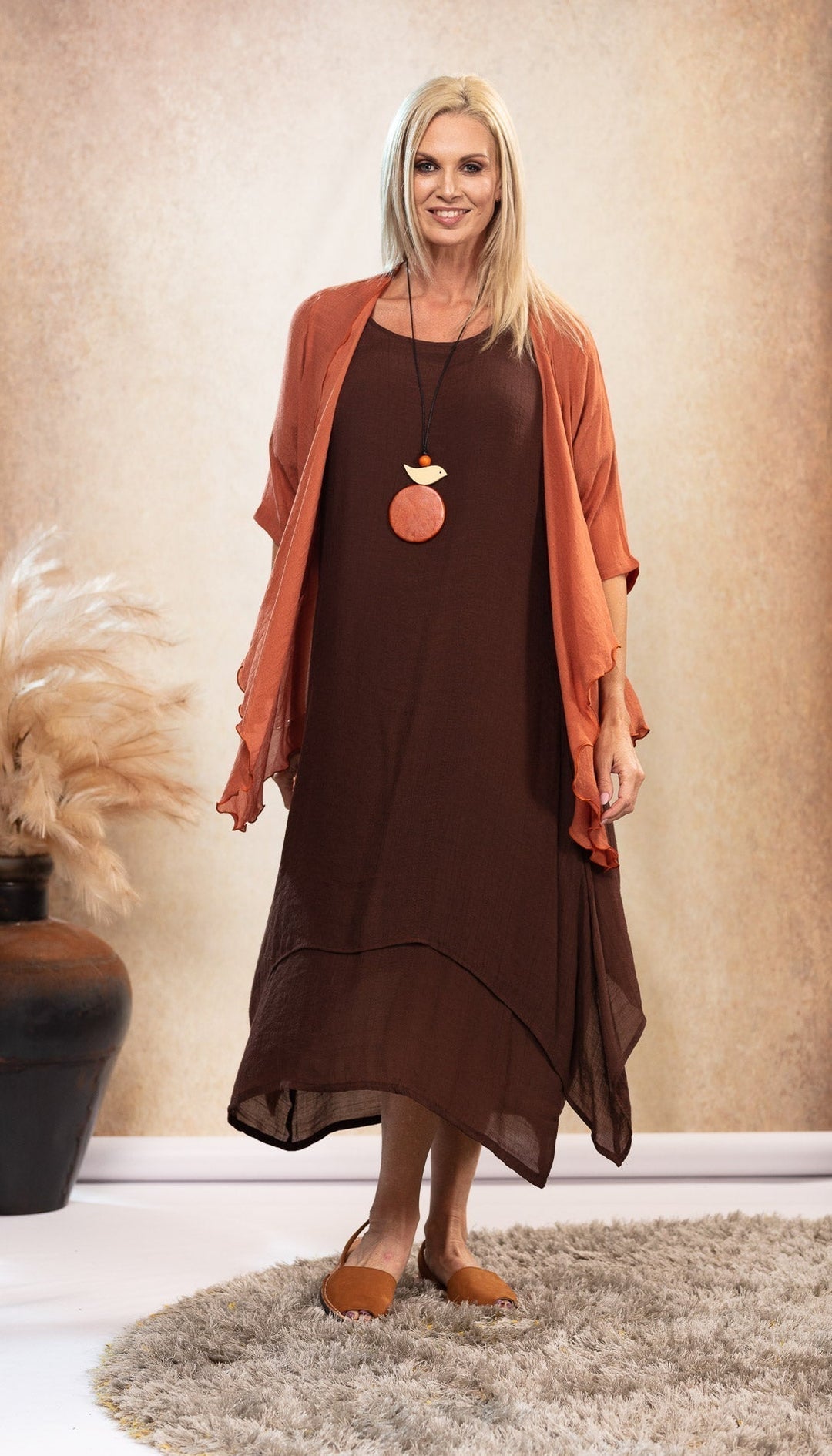 Lavinia | Chocolate Maxi Dress