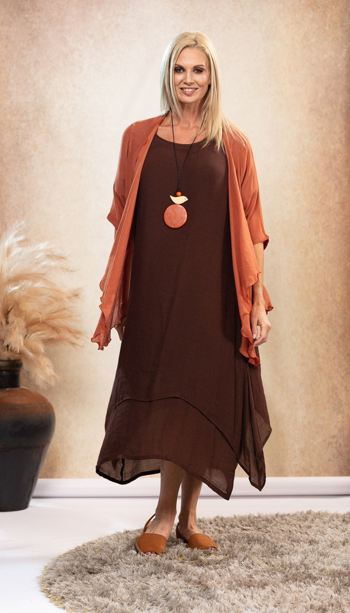 Lavinia | Chocolate Maxi Dress