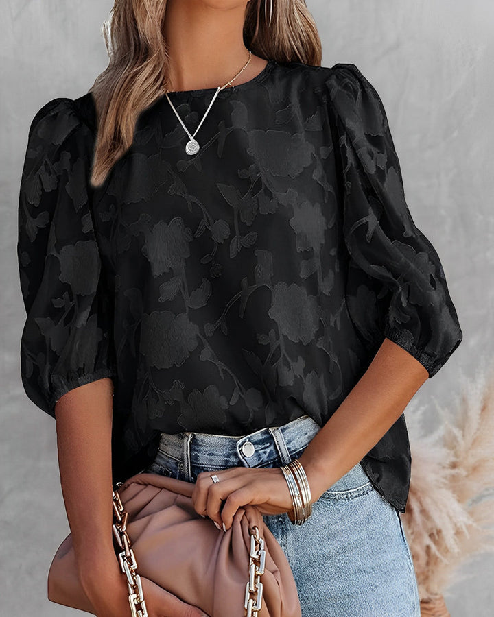 Mali | Textured Puff Sleeve Blouse