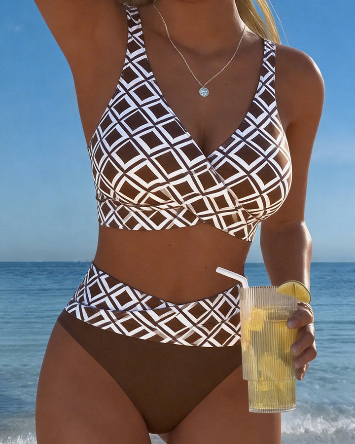 Naia | Diamond-Pattern Two-Piece Bikini