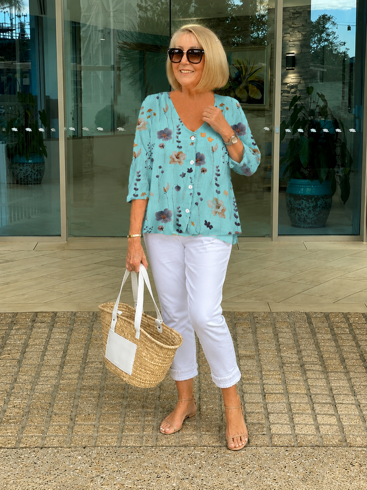 Arna | Floral Tunic Blouse
