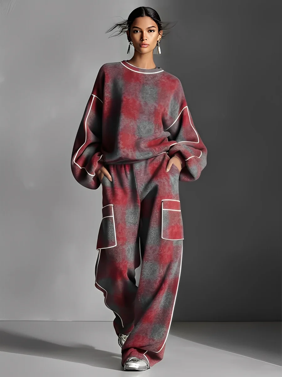 Nora | Plaid Street Pantsuit