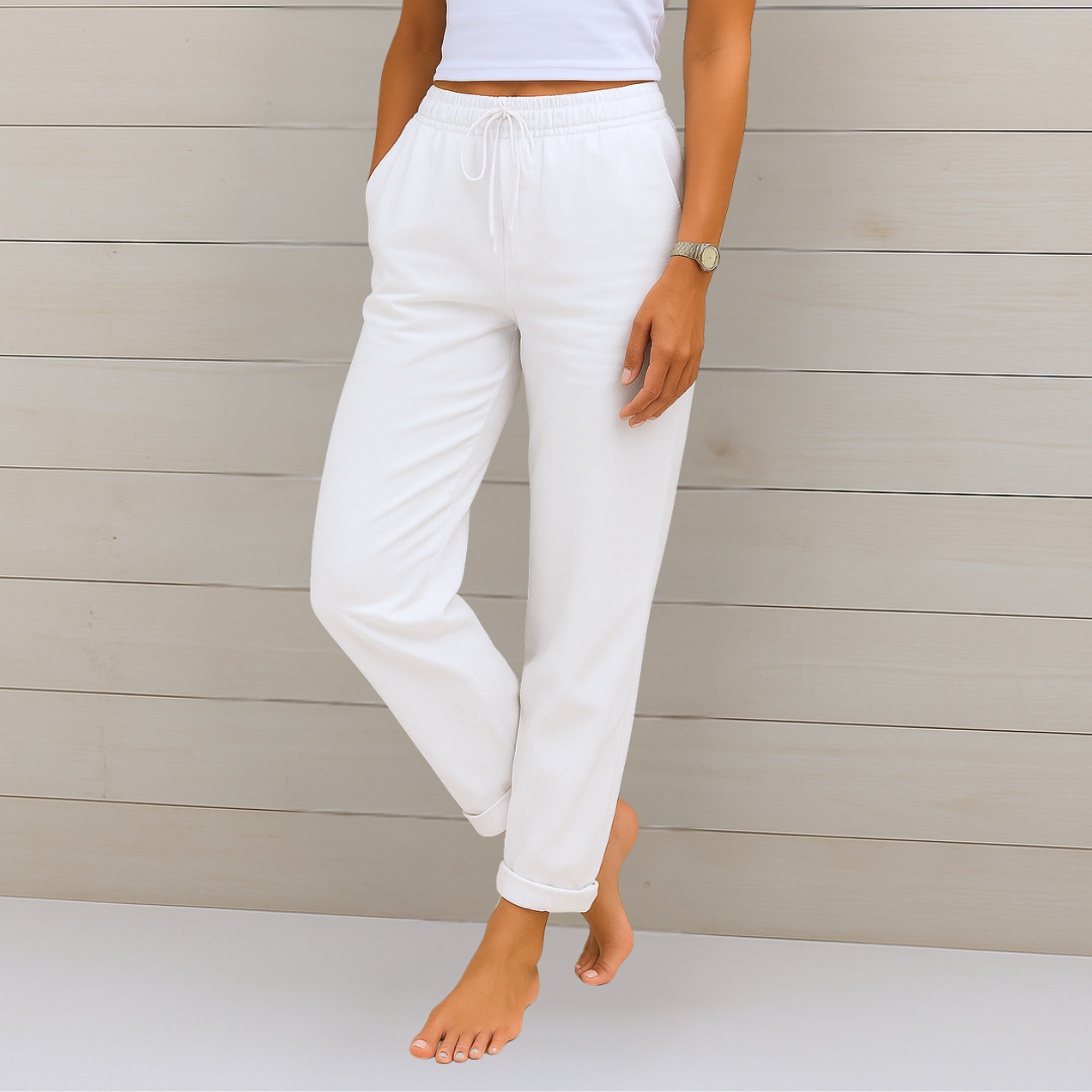 Annie | Featherlight Breathable Pants with Elastic Waist