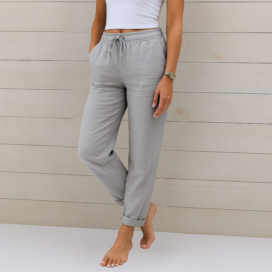 Annie | Featherlight Breathable Pants with Elastic Waist