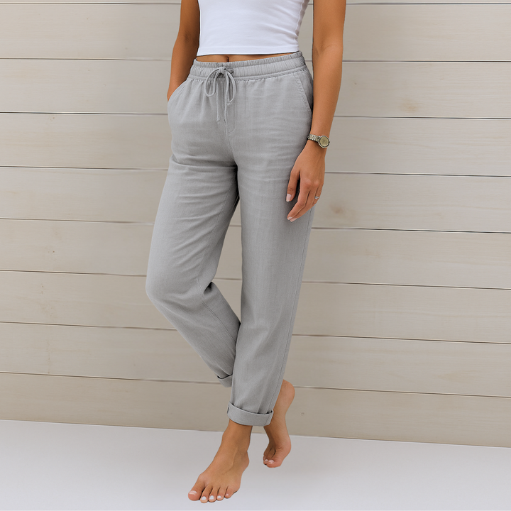 Annie | Featherlight Breathable Pants with Elastic Waist