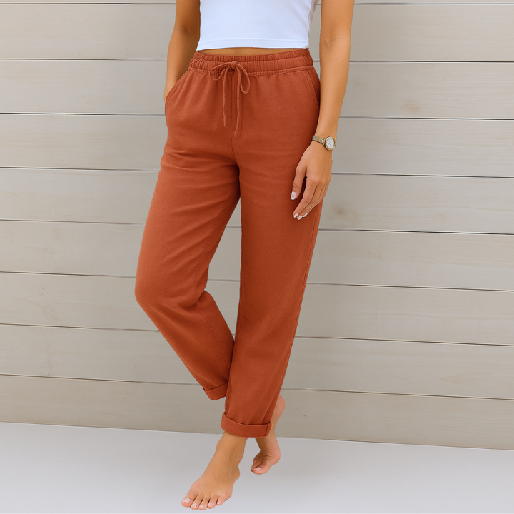 Annie | Featherlight Breathable Pants with Elastic Waist
