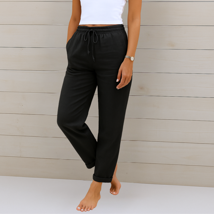 Annie | Featherlight Breathable Pants with Elastic Waist