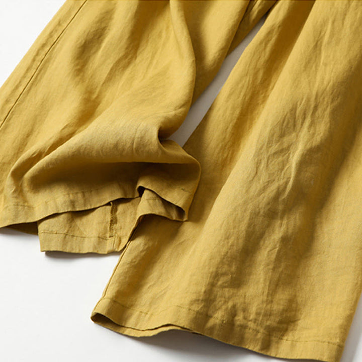 Honor | Fluid Wide Leg Linen Culottes