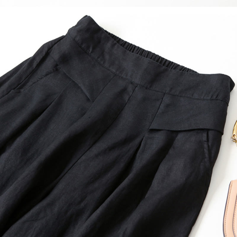 Honor | Fluid Wide Leg Linen Culottes