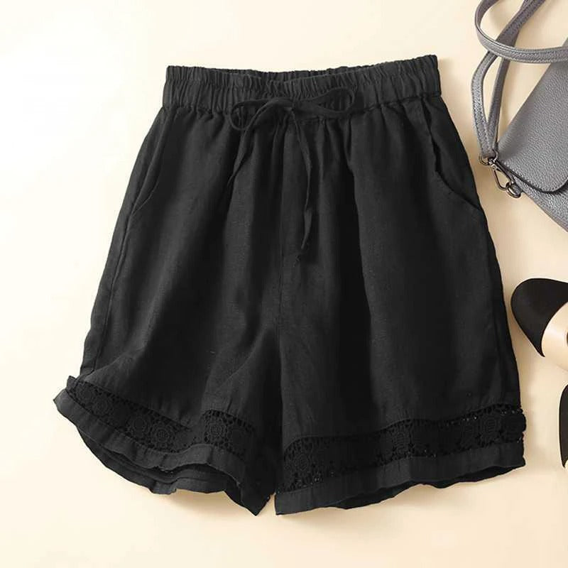 Pip | Summer Relaxed Shorts with Lace Trim