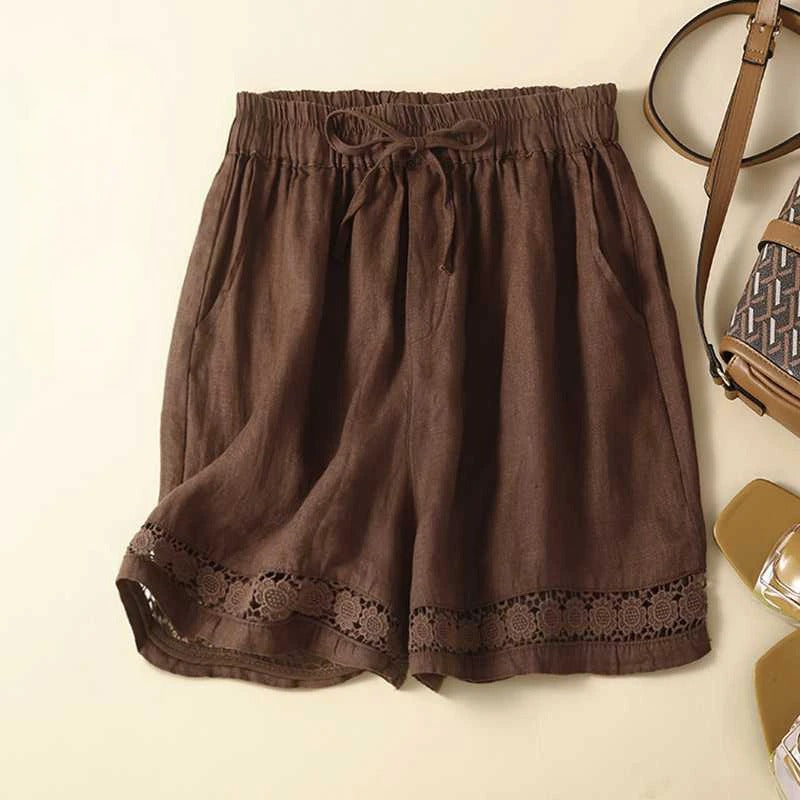 Pip | Summer Relaxed Shorts with Lace Trim