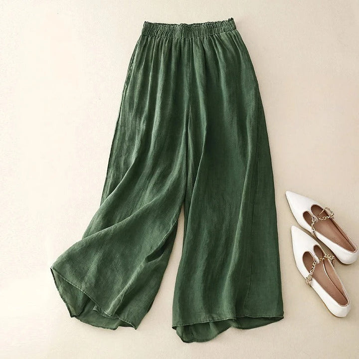 Oona | Relaxed Wide Leg Culottes with Waistband