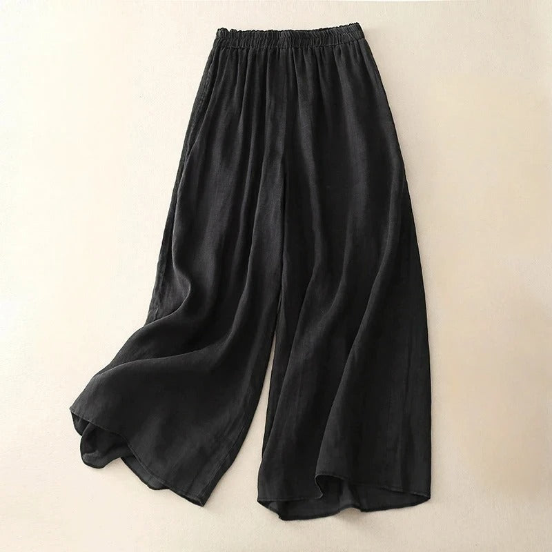 Oona | Relaxed Wide Leg Culottes with Waistband