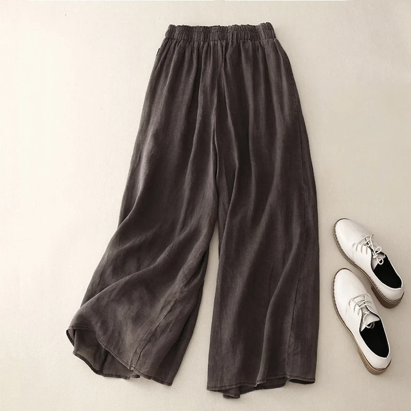 Oona | Relaxed Wide Leg Culottes with Waistband