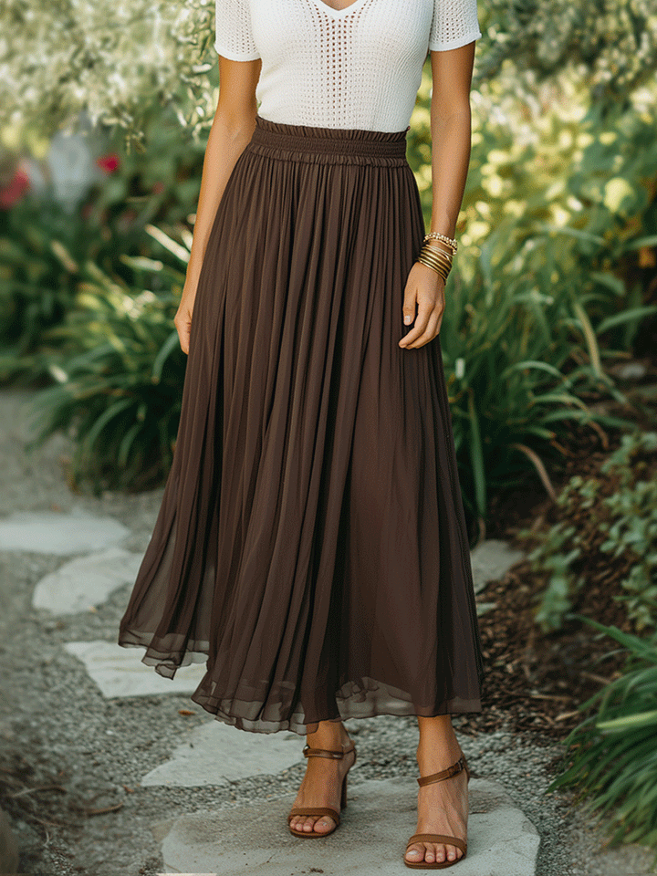 Blythe | Brown & Ivory Knit Top