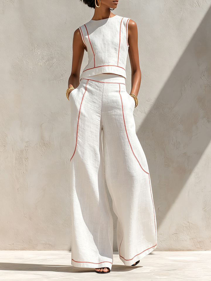 Stella | Contrast Linen Set