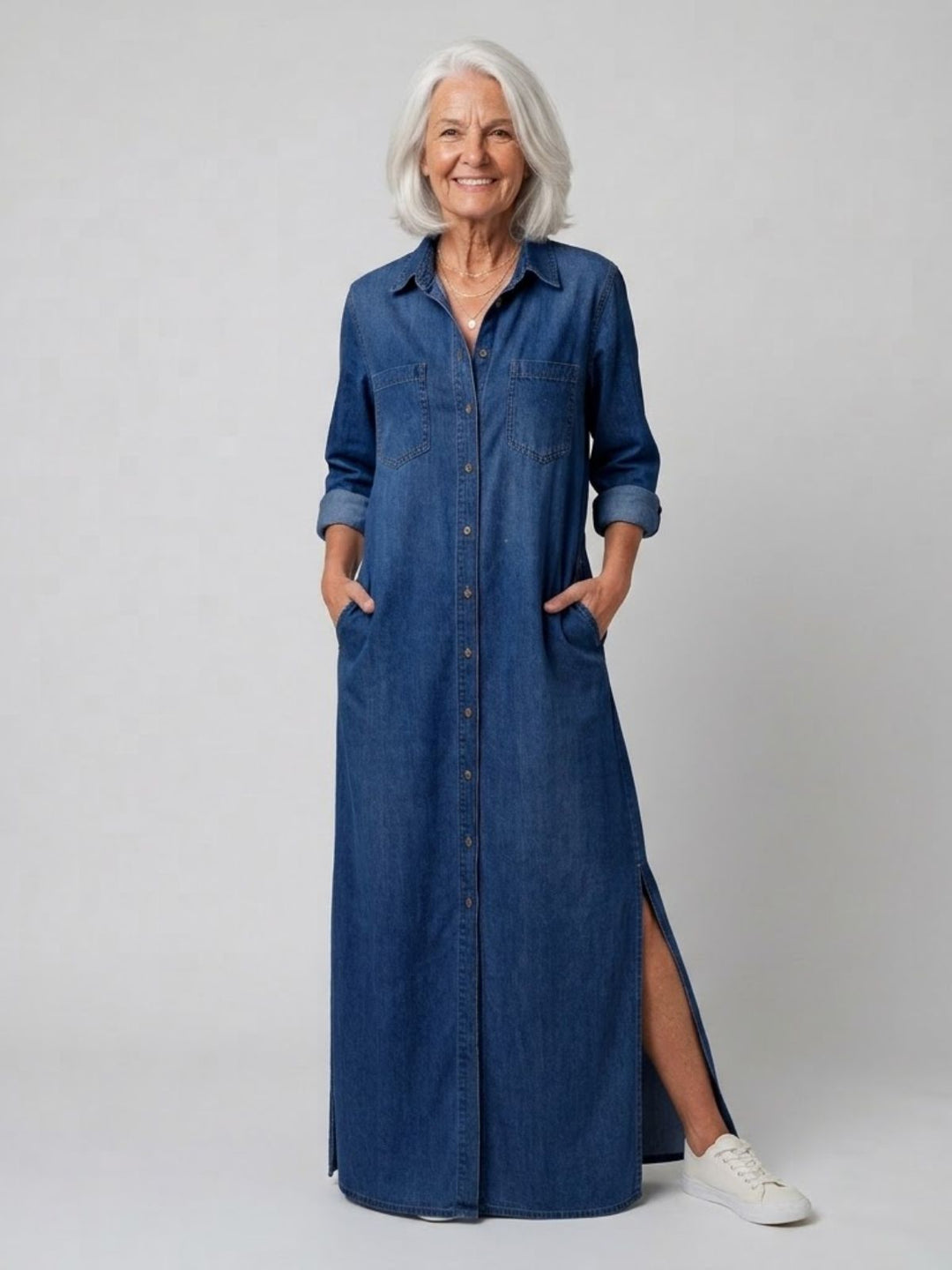Denim Maxi Dress