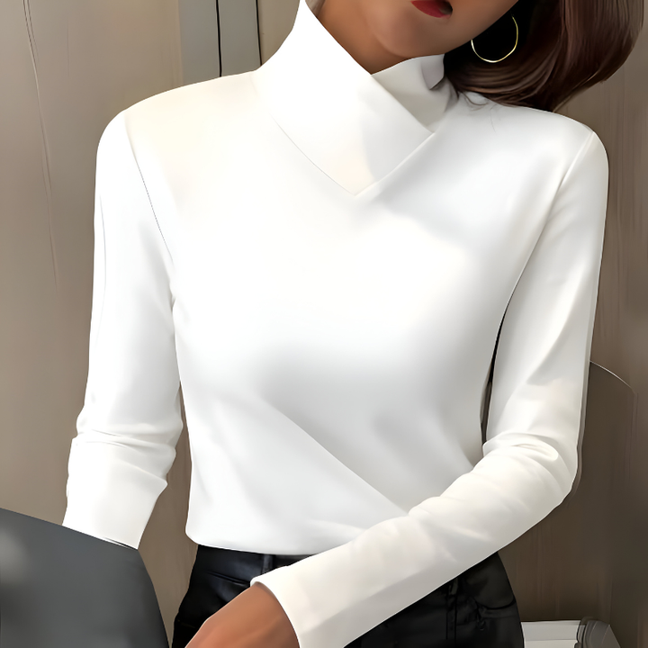 Jacaranda | Minimal Turtleneck Knit Top