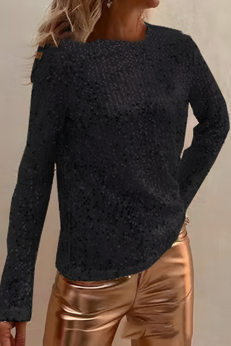 Alkira | Elegant Sequin Long Sleeve Top