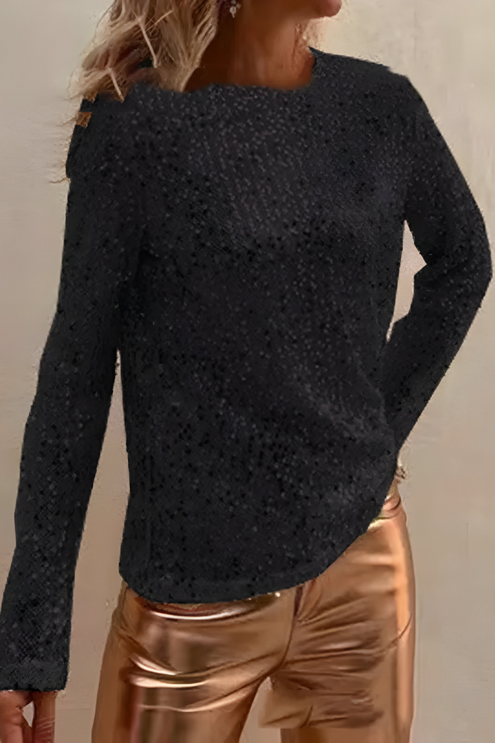 Alkira | Elegant Sequin Long Sleeve Top