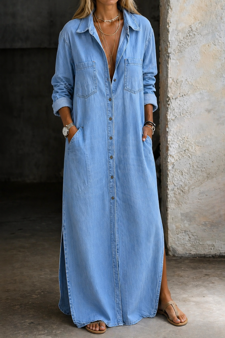 Denim Maxi Dress