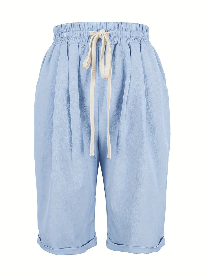 Lesley | Cropped Capri Pants with Turn Up Cuffs