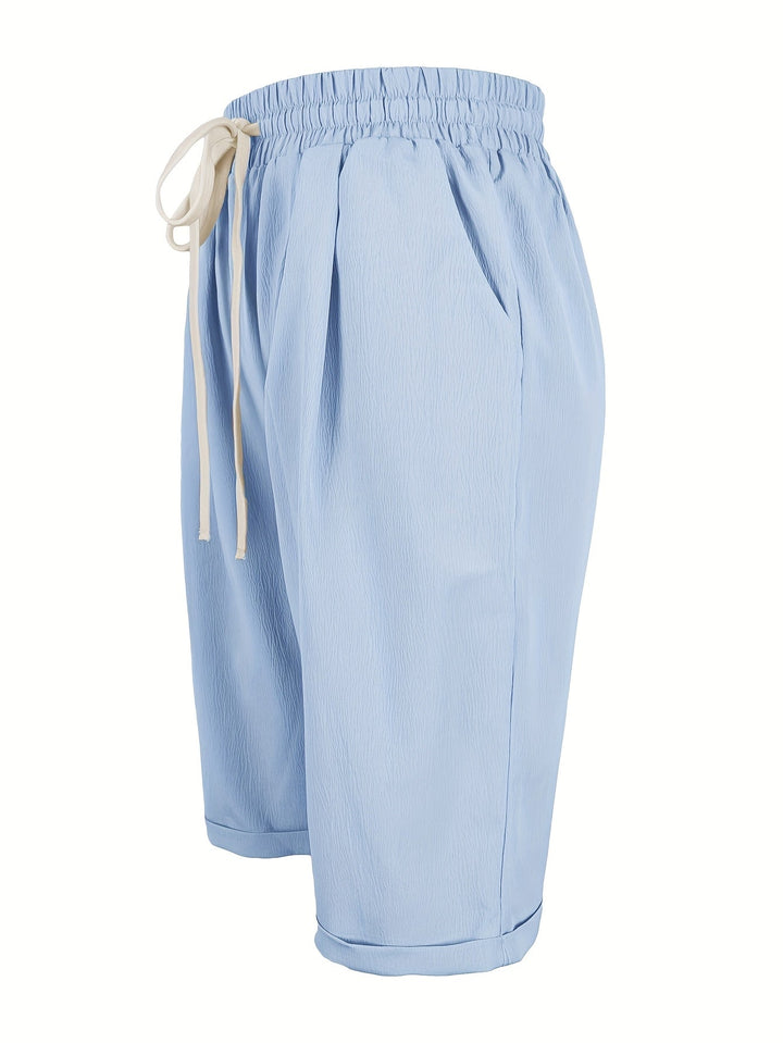 Lesley | Cropped Capri Pants with Turn Up Cuffs