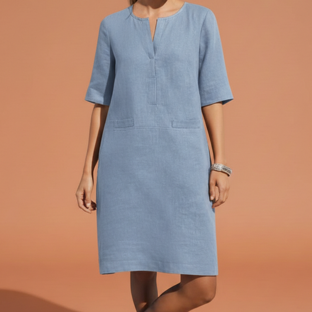 Marlowe | Refined Shift Dress with Elbow Sleeves
