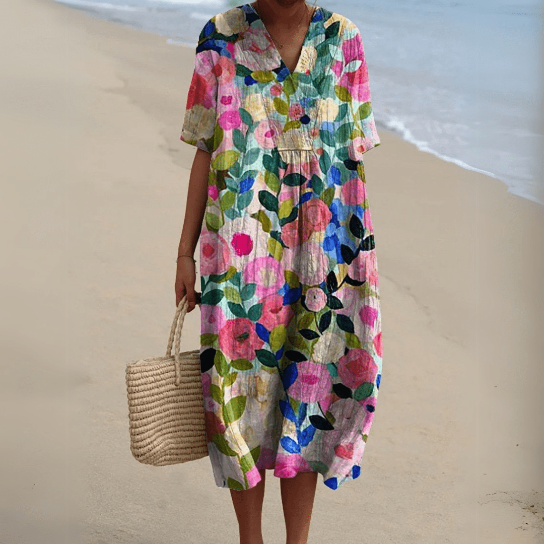 Nathalie | Elegant Floral Dress