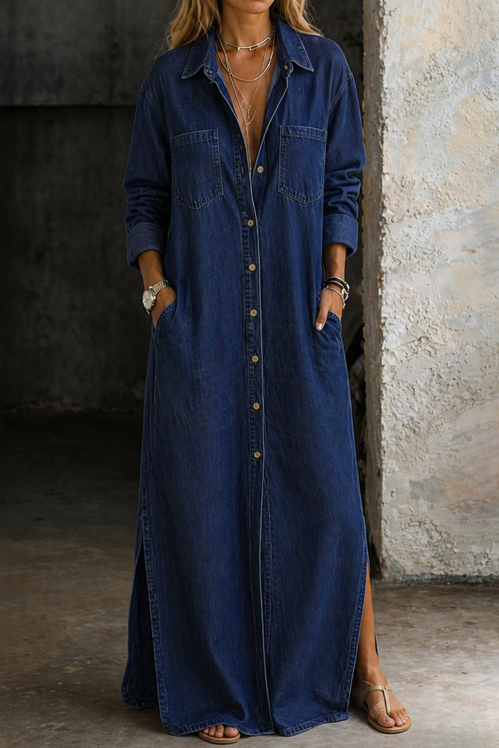 Denim Maxi Dress