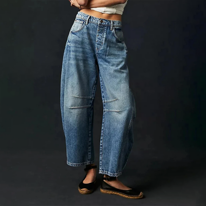 Bronwen | Modern High Waist Barrel Leg Jeans