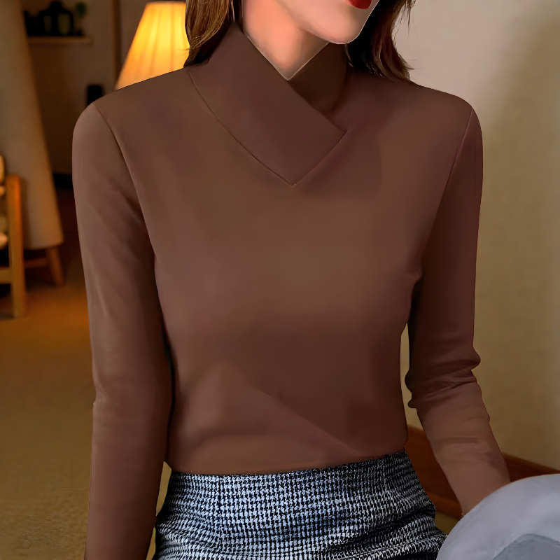 Jacaranda | Minimal Turtleneck Knit Top