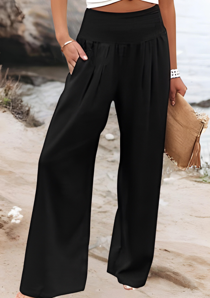 Rhona | Coastal Wide Leg Beach Pants