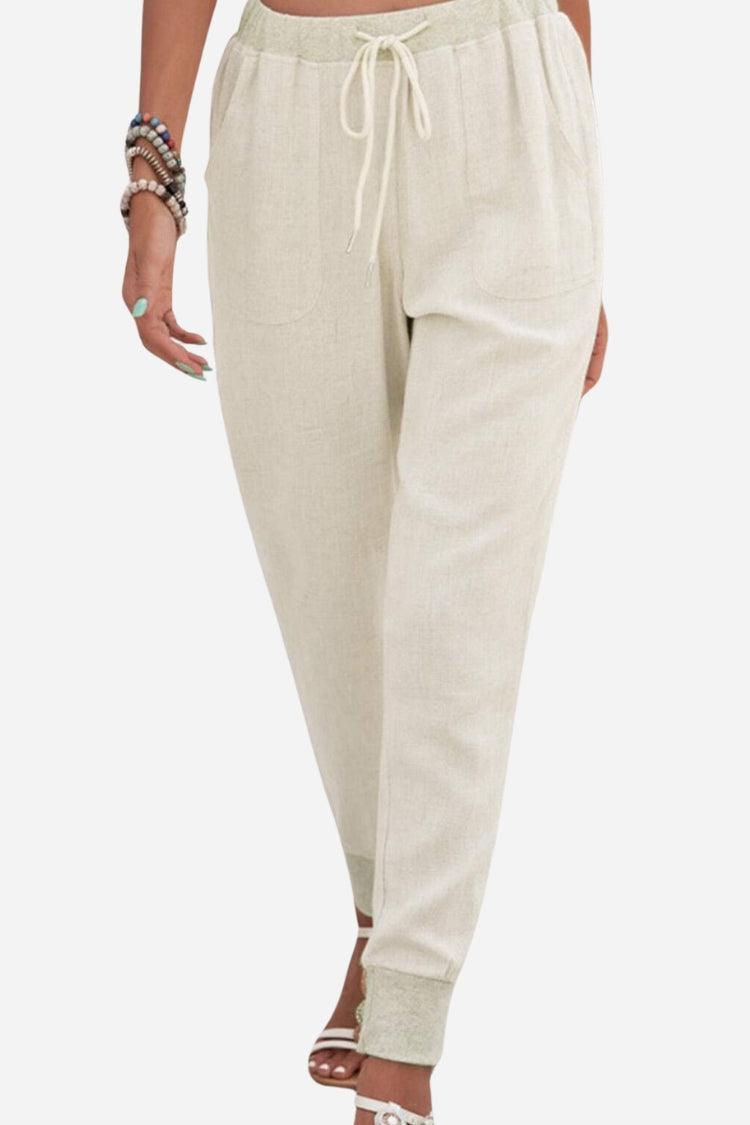 Leanne | Soft Drawstring Jogger Pants with Cuffs