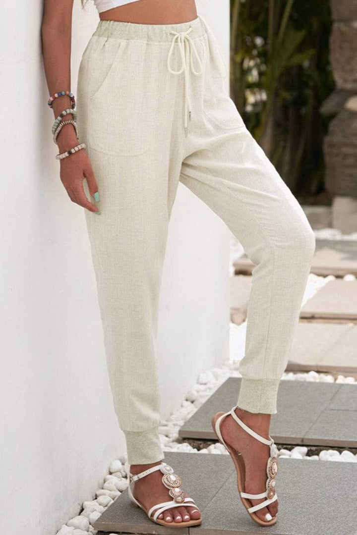 Leanne | Soft Drawstring Jogger Pants with Cuffs