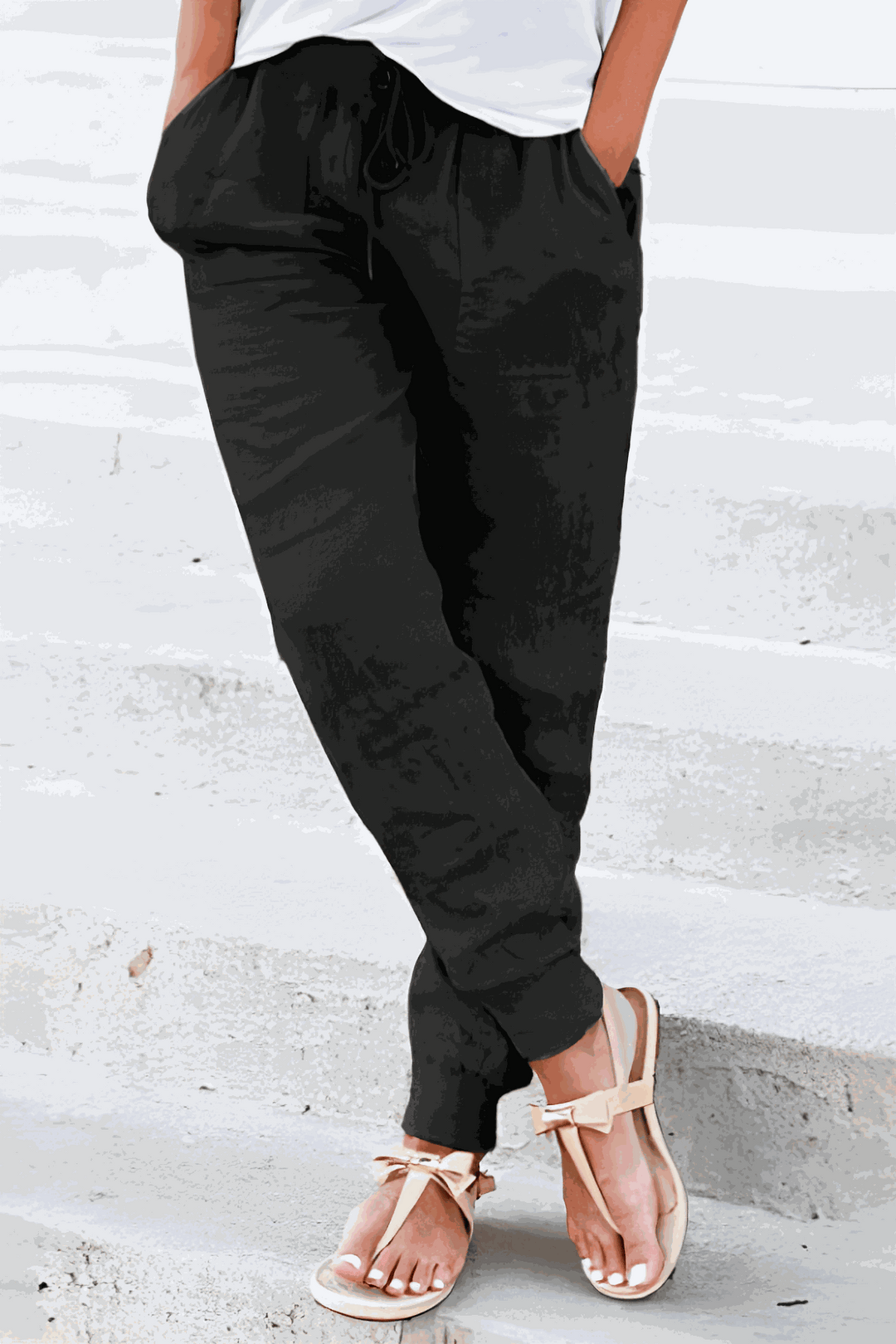 Leanne | Soft Drawstring Jogger Pants with Cuffs