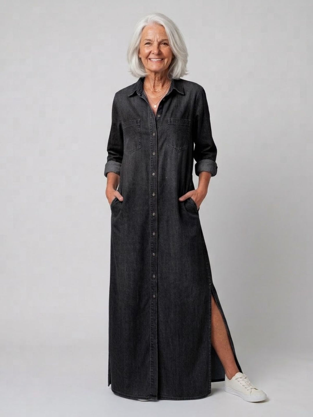Denim Maxi Dress
