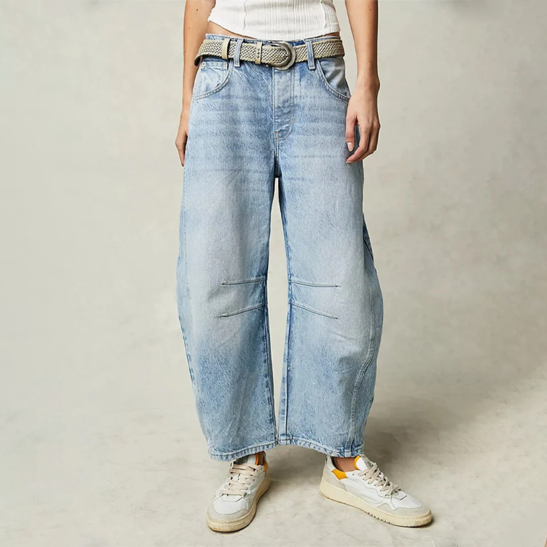 Bronwen | Modern High Waist Barrel Leg Jeans