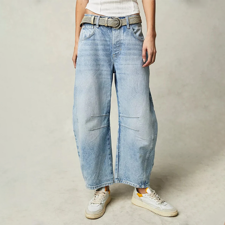 Bronwen | Modern High Waist Barrel Leg Jeans