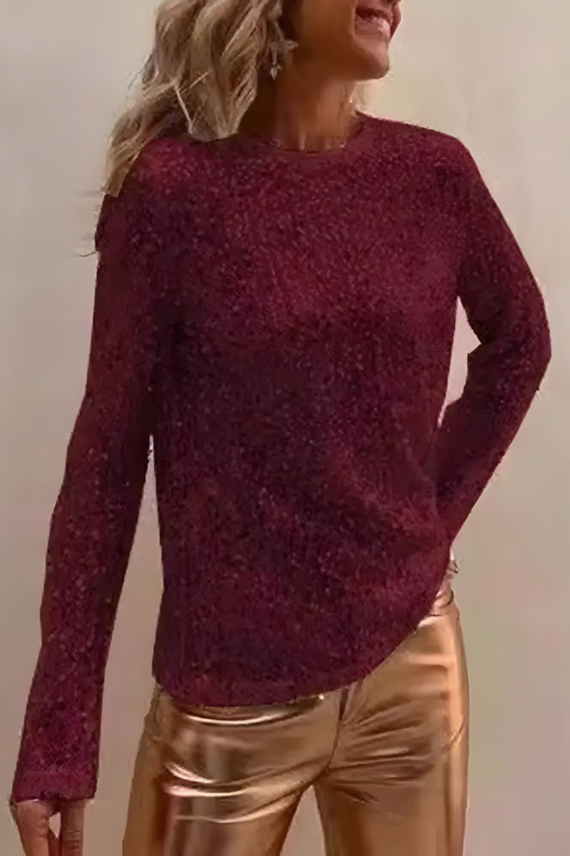 Alkira | Elegant Sequin Long Sleeve Top