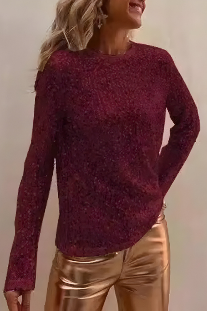 Alkira | Elegant Sequin Long Sleeve Top