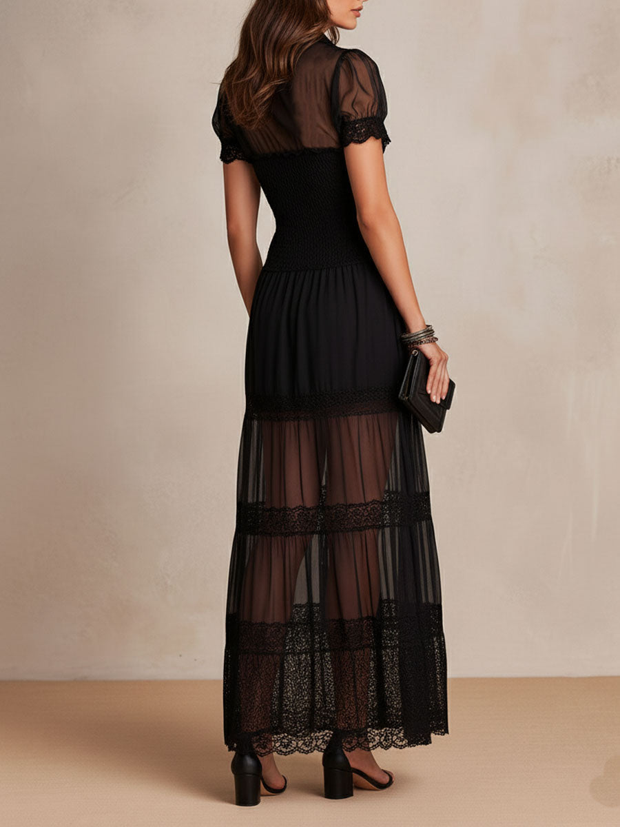 Chiara Elegant Boho Maxi Dress