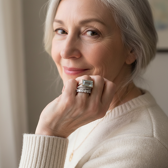 Thora | Vintage Silver Stackable Ring Set