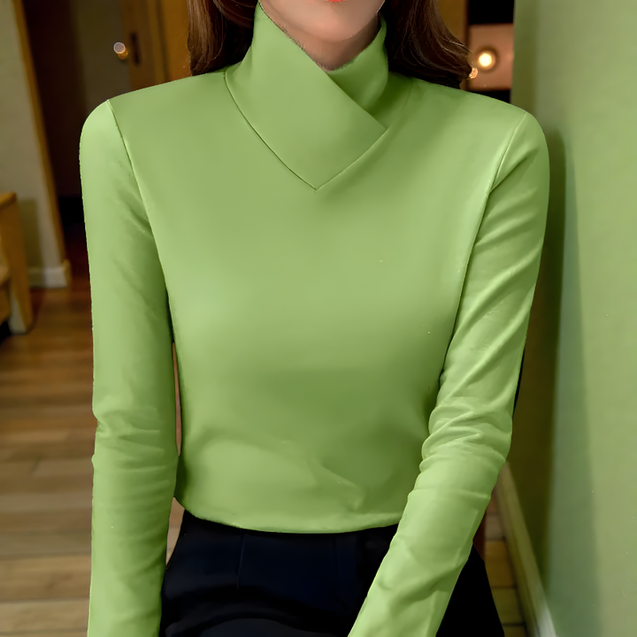 Jacaranda | Minimal Turtleneck Knit Top