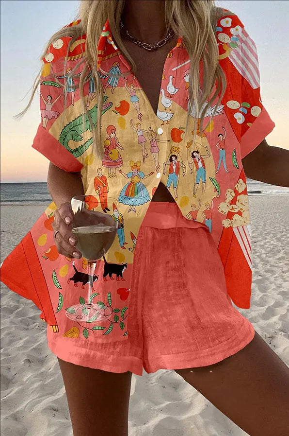 Paola | Shirt and Shorts Set