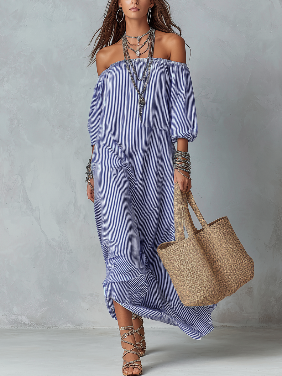 Jolene | Striped Resort Maxi Dress