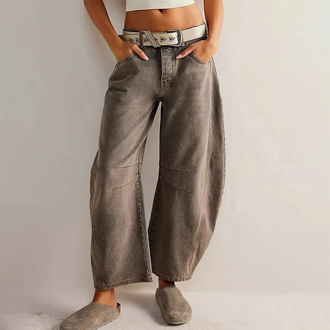 Bronwen | Modern High Waist Barrel Leg Jeans