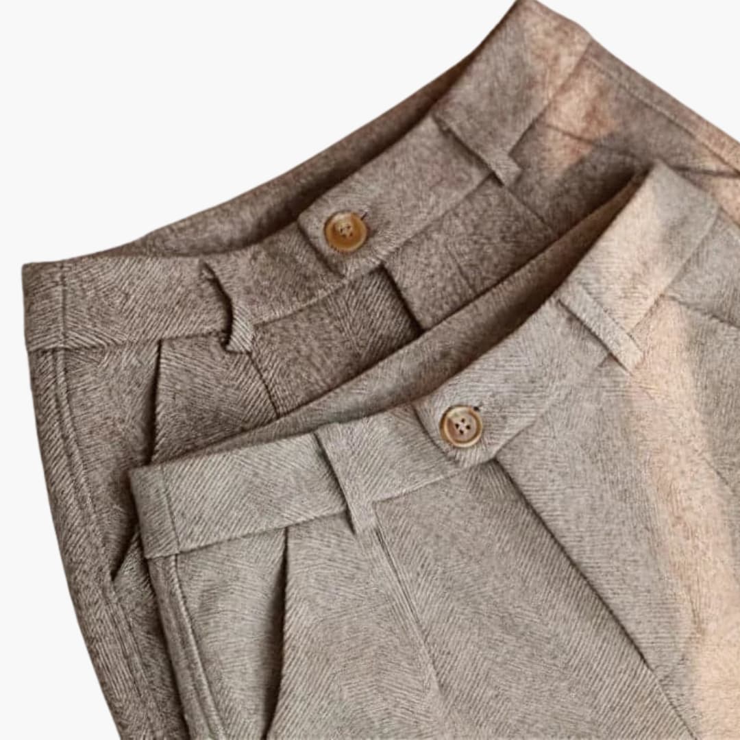 Sibyl | Tailored Straight Leg Trousers with Pockets