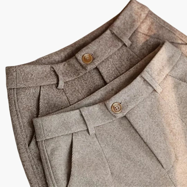 Sibyl | Tailored Straight Leg Trousers with Pockets