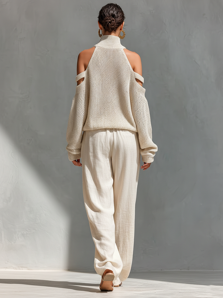 Astrid | Off-Shoulder Knit Set